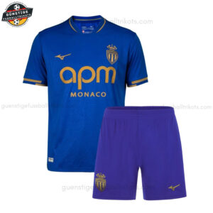 AS Monaco Auswärts Fußballtrikot Set für Kinder 2025/26
