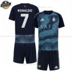 Al Nassr RONALDO 7 Auswärtstrikot-Set für Kinder 2025/26