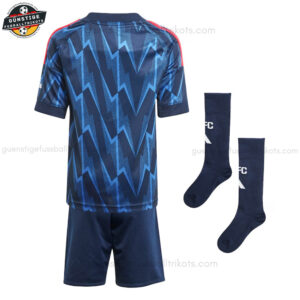 Arsenal Auswärts Fußballtrikot Kinder Set 25/26 - Back view