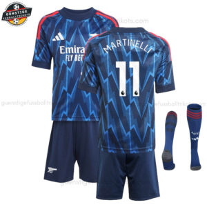 Arsenal MARTINELLI 11 Auswärtstrikot-Set für Kinder 2025/26