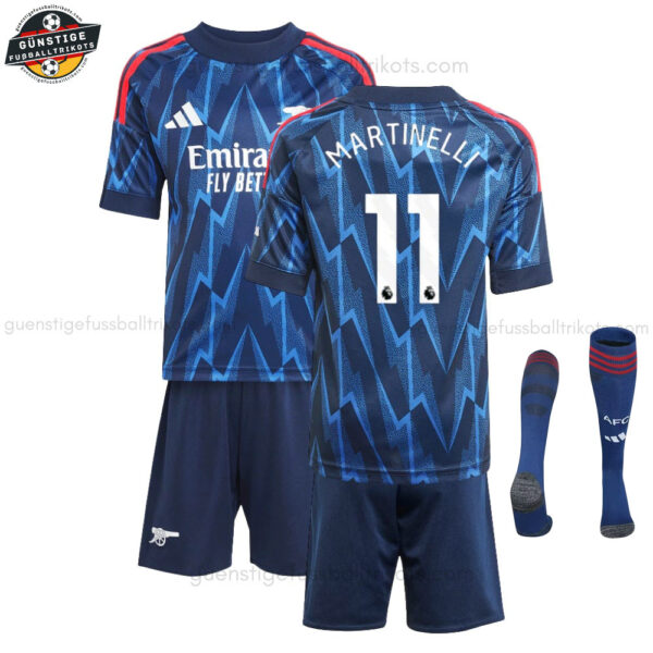 Arsenal MARTINELLI 11 Auswärtstrikot-Set für Kinder 2025/26