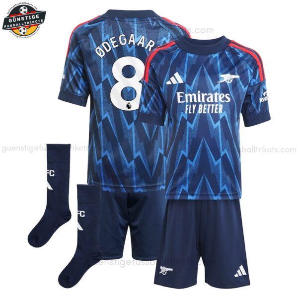Arsenal ØDEGAARD 8 Auswärtstrikot-Set für Kinder 2025/26