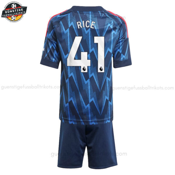 Arsenal RICE 41 Auswärtstrikot-Set für Kinder 2025/26