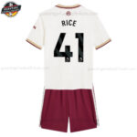Arsenal RICE 41 Ausweichtrikot-Set für Kinder 2025/26