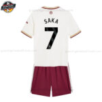 Arsenal SAKA 7 Ausweichtrikot-Set für Kinder 2025/26