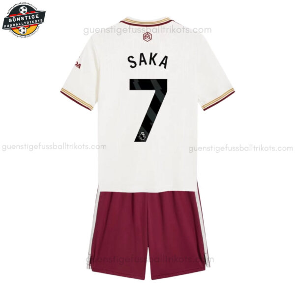 Arsenal SAKA 7 Ausweichtrikot-Set für Kinder 2025/26
