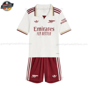Arsenal Drittes Fußballtrikot Kinder Set 25/26 - Front view