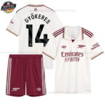 Arsenal GYÖKERES 14 Ausweichtrikot-Set für Kinder 2025/26
