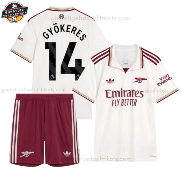 Arsenal GYÖKERES 14 Ausweichtrikot-Set für Kinder 2025/26