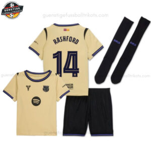FC Barcelona RASHFORD 14 Auswärtstrikot-Set für Kinder 2025/26