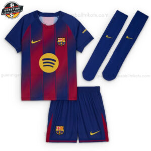 Barcelona RASHFORD 14 Heimtrikot Kinder Set 25/26 - Front view