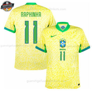 Brasilien RAPHINHA 11 Heimtrikot für Herren 2024/25
