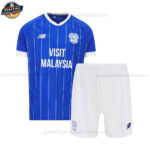Cardiff City Heim Fußballtrikot Set für Kinder 2025/26 - Fan Version