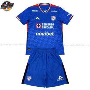 Cruz Azul Heim Fußballtrikot Set für Kinder 2025/26 - Fan Version