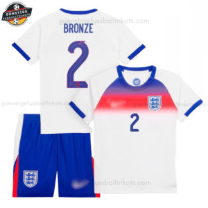 England Lionesses BRONZE 2 Heimtrikot-Set für Kinder 2025/26