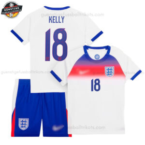 England Lionesses KELLY 18 Heimtrikot-Set für Kinder 2025/26