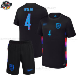 England Lionesses WALSH 4 Auswärtstrikot-Set für Kinder 2025/26