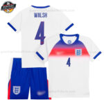 England Lionesses WALSH 4 Heimtrikot-Set für Kinder 2025/26