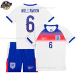 England Lionesses WILLIAMSON 6 Heimtrikot-Set für Kinder 2025/26