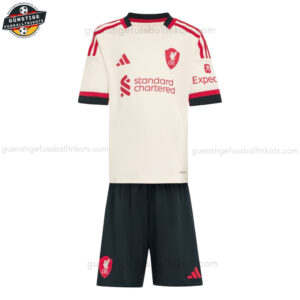 Liverpool Auswärtstrikot-Set für Kinder 2025/26 - Front view