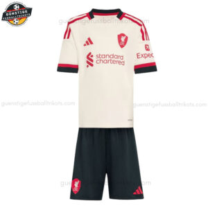 Liverpool WIRTZ 7 Auswärts Fußballtrikot Kinder Set 25/26 - Front view
