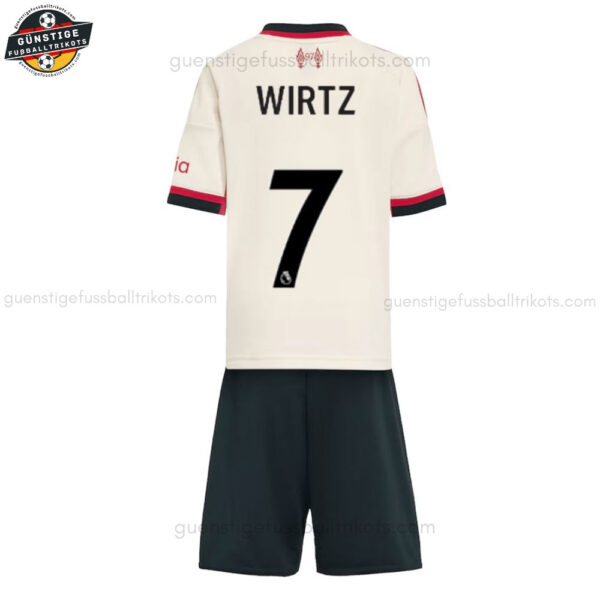 Liverpool WIRTZ 7 Auswärtstrikot-Set für Kinder 2025/26