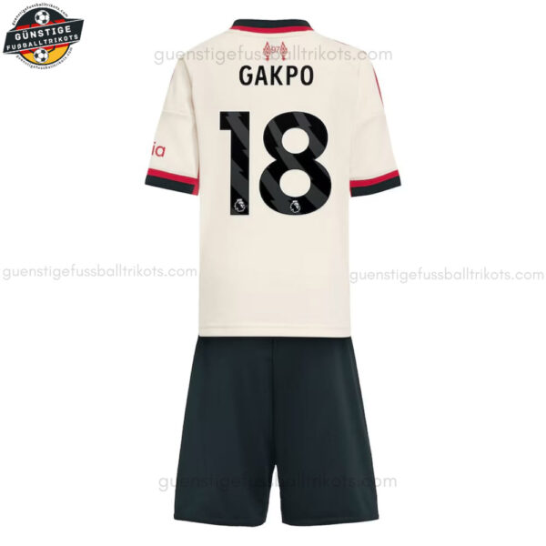 Liverpool GAKPO 18 Auswärtstrikot-Set für Kinder 2025/26