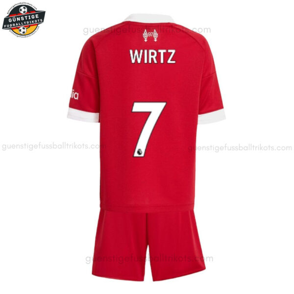 Liverpool WIRTZ 7 Heimtrikot-Set für Kinder 2025/26