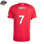 Liverpool WIRTZ 7 Heimtrikot für Herren 2025/26