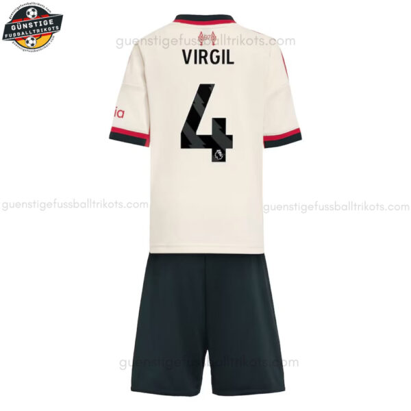 Liverpool VIRGIL 4 Auswärtstrikot-Set für Kinder 2025/26
