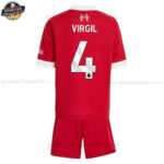 Liverpool VIRGIL 4 Heimtrikot-Set für Kinder 2025/26