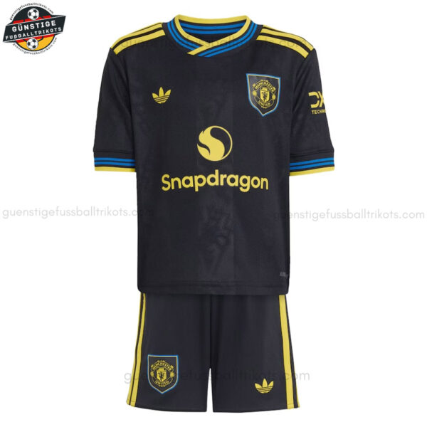 Manchester United MAINOO 37 Ausweichtrikot-Set für Kinder 2025/26