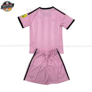 Newcastle Rosa Torwart Fußballtrikot Kinder Set 25/26 - Back view