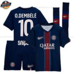 Paris Saint Germain O.DEMBÉLÉ 10 Heimtrikot-Set für Kinder 2025/26