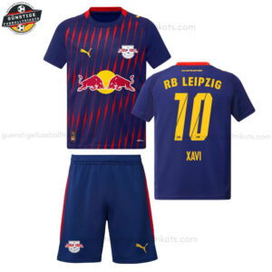 RB Leipzig XAVI 10 Auswärtstrikot-Set für Kinder 2025/26