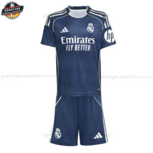 Real Madrid MBAPPÉ 10 Auswärts Fußballtrikot Kinder Set 25/26 - front view