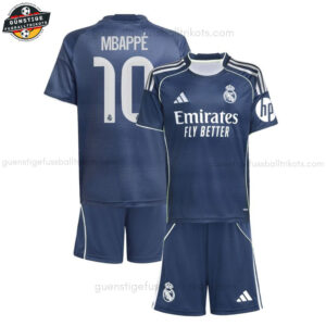 Real Madrid MBAPPÉ 10 Auswärtstrikot-Set für Kinder 2025/26