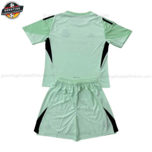 Real Madrid Torwarttrikot Grün Kinder Set 25/26 - Back view