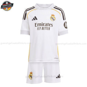 Real Madrid MBAPPÉ 10 Heim Fußballtrikot Kinder Set 25/26 - Front view