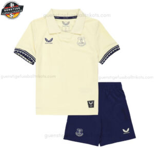 Everton Auswärtstrikot-Set für Kinder 2025/26 - Front view