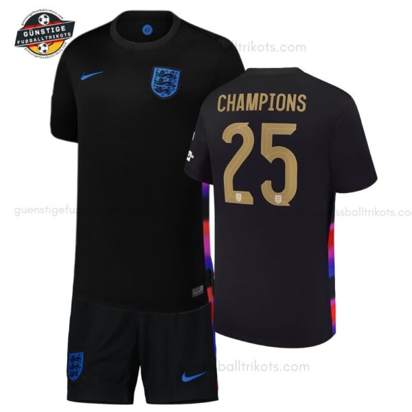 England CHAMPIONS 25 Auswärtstrikot-Set für Kinder 2025/26