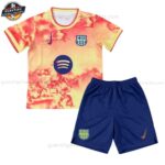 FC Barcelona Orange Sondertrikot-Set für Kinder 2025/26