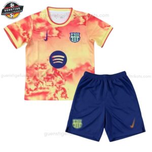 FC Barcelona Orange Sondertrikot-Set für Kinder 2025/26