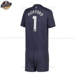 Everton PICKFORD 1 Auswärts Torwarttrikot-Set für Kinder 2025/26