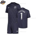 Everton PICKFORD 1 Auswärts Torwarttrikot-Set für Kinder 2025/26