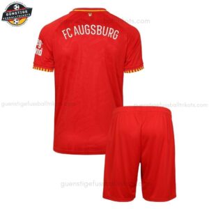 Augsburg Auswärts Fußballtrikot Kinder Set 25/26 - Back view