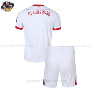 Augsburg Heim Fußballtrikot Kinder Set 25/26 - Back view
