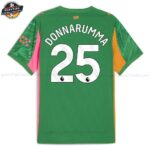 Manchester City DONNARUMMA 25  Grünes Torwarttrikot-Set für Kinder 2025/26