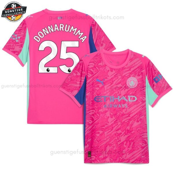 Manchester City DONNARUMMA 25 Rosa Torwarttrikot für Herren 2025/26