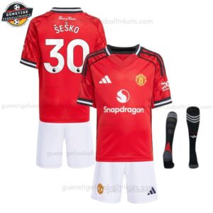 Manchester United ŠEŠKO 30 Heimtrikot-Set  für Kinder und Herren 2025/26